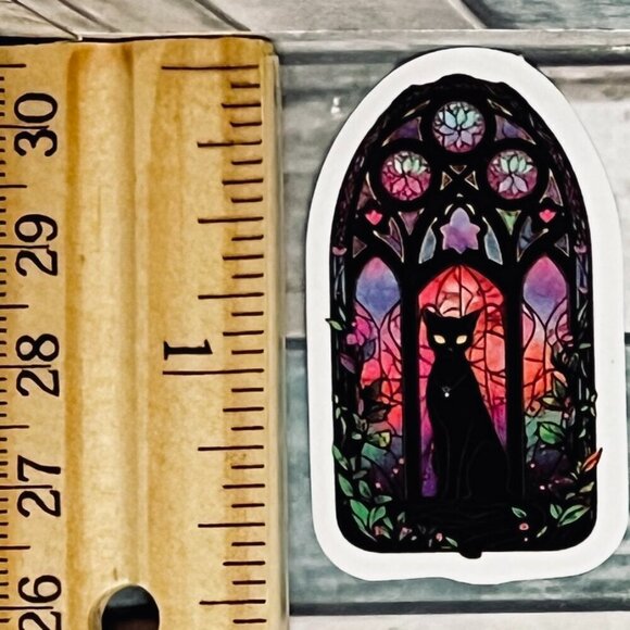 Other - 🌀10/$10🌀 Gothic Black Cat Reusable Waterproof Vinyl Sticker Decal